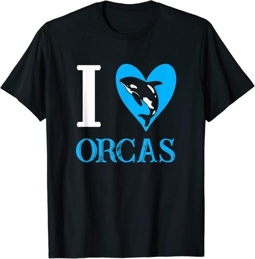 I Love Orcas Orca T-Shirt