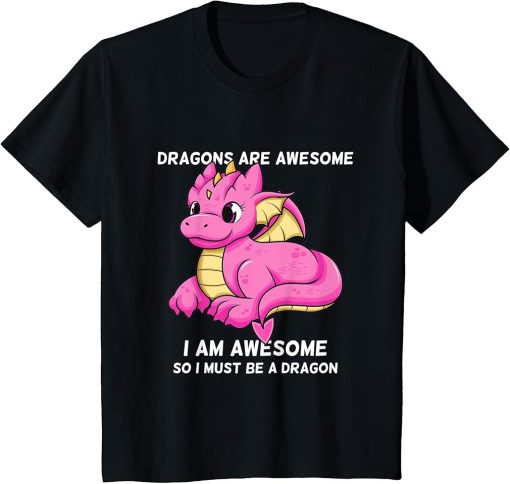 Kids Dragons Are Awesome I"m a Dragon For Boys And Girls T-Shirt