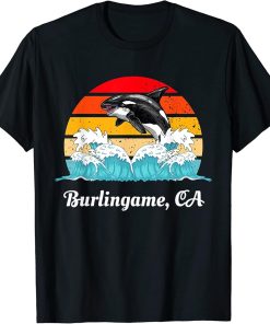 Vintage Bellingham CA Distressed Orca Killer Whale Art T-Shirt