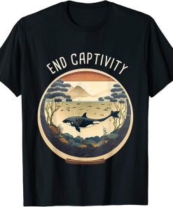 Orca End Captivity Free The Orcas Marine Protection Activist T-Shirt